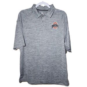Colosseum Ohio State polo Men's medium gray Short-sleeve shirt university fall